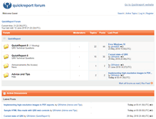 Tablet Screenshot of forum.quickreport.co.uk